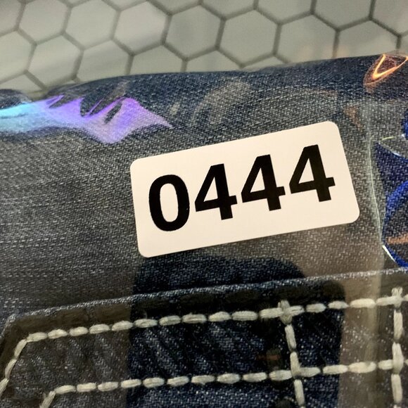 Helix Jeans Mens 32x32 Actual 34x32 Straight Whisker Front Medium Wash Y2K Denim - Picture 8 of 8